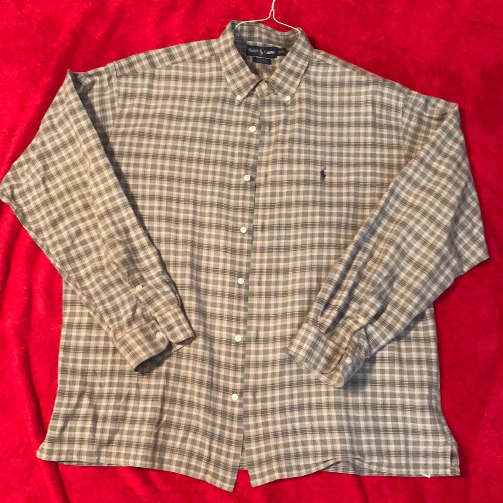 Plaid Ralph Lauren button-up shirt